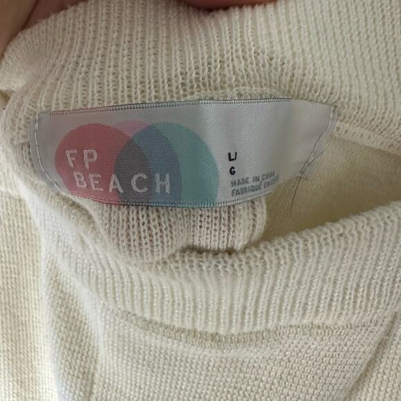 Free People Beach Freya Knit Barrel Leg Flowy Pants - Picture 3 of 8